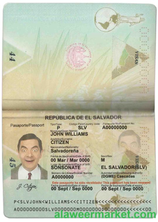 Salvador passport